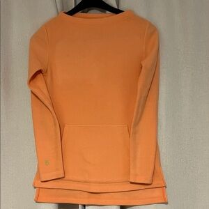Dudley Stephens Vibrant Orange Fleece Top